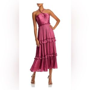 AQUA Strappy Ruched Midi Dress - 100% Exclusive. Bloomingdales - Size S